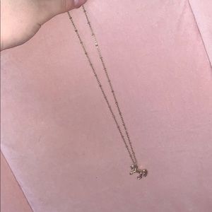 gold unicorn necklace